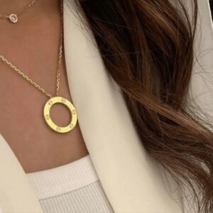 Necklace with Circular Pendant